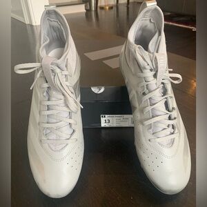 Adidas Men’s adizero Impact.2 football cleats.  Size 13. Light gray & Silver